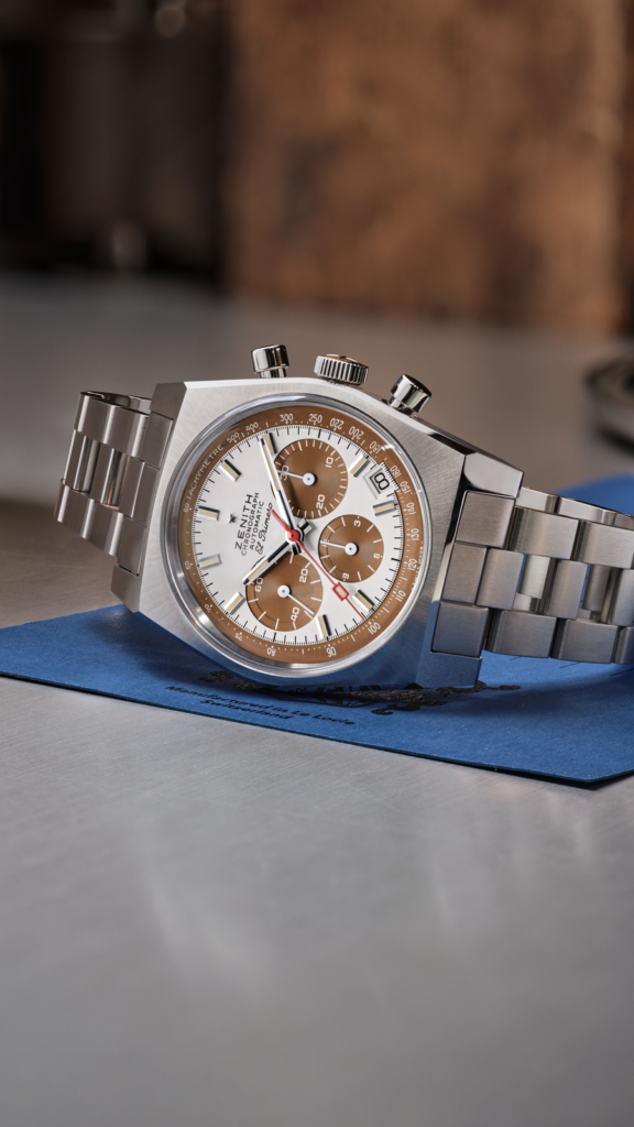 ZENITH CHRONOMASTER Revival A384 Tropical : la patine comme langage horloger 58 ZENITH Chronomaster Revival A384 still life 35