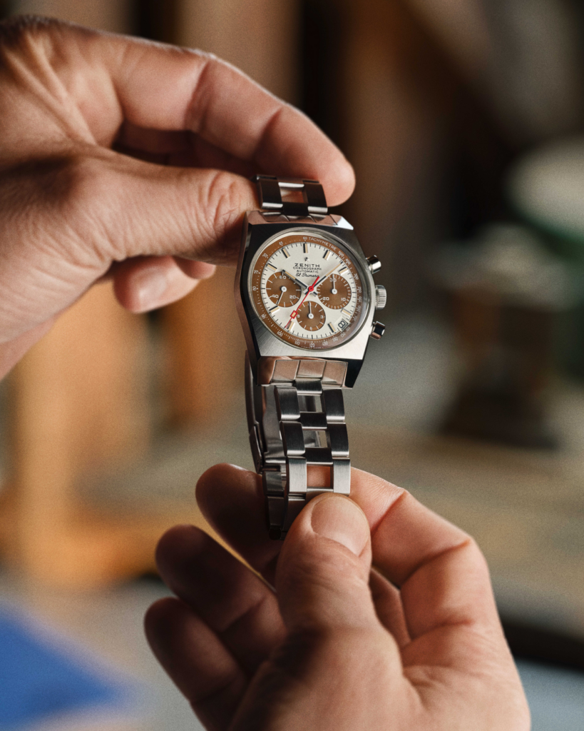 ZENITH CHRONOMASTER Revival A384 Tropical : la patine comme langage horloger 60 ZENITH Chronomaster Revival A384 still life