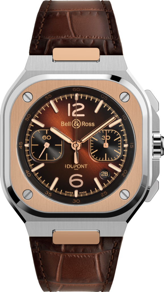 Bell & Ross and S.T. Dupont: When a Watch Becomes a Ritual Object 34 BR 05 Chrono ST DUPONT Leather
