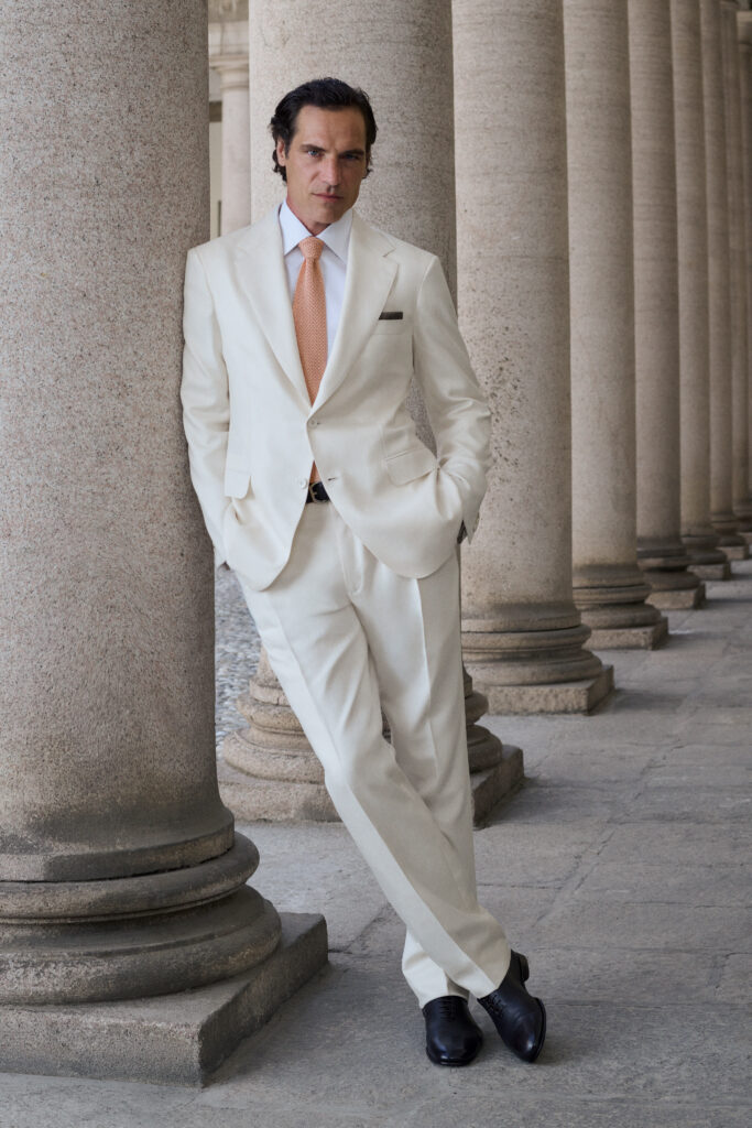Brioni Maestria dessine une carte de Rome sur la collection printemps-été 2027 25 BRIONI SS27 LOOK 01