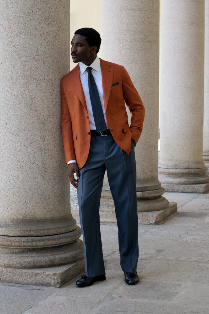 Brioni Maestria dessine une carte de Rome sur la collection printemps-été 2027 29 BRIONI SS27 LOOK 05
