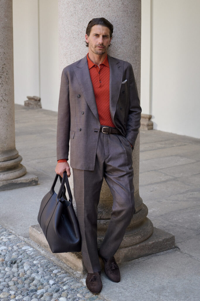 Brioni Maestria dessine une carte de Rome sur la collection printemps-été 2027 34 BRIONI SS27 LOOK 10