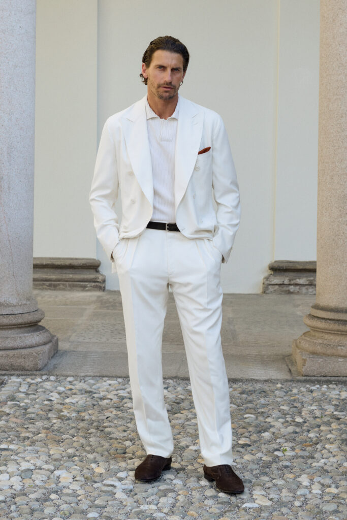 Brioni Maestria dessine une carte de Rome sur la collection printemps-été 2027 40 BRIONI SS27 LOOK 16