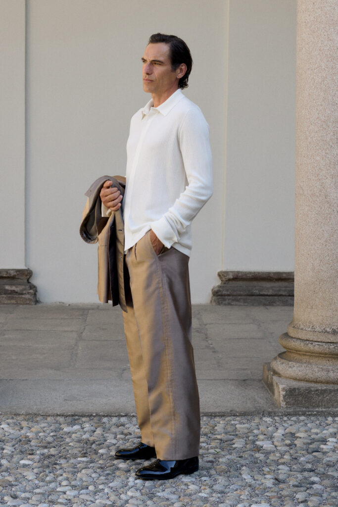 Brioni Maestria dessine une carte de Rome sur la collection printemps-été 2027 44 BRIONI SS27 LOOK 20