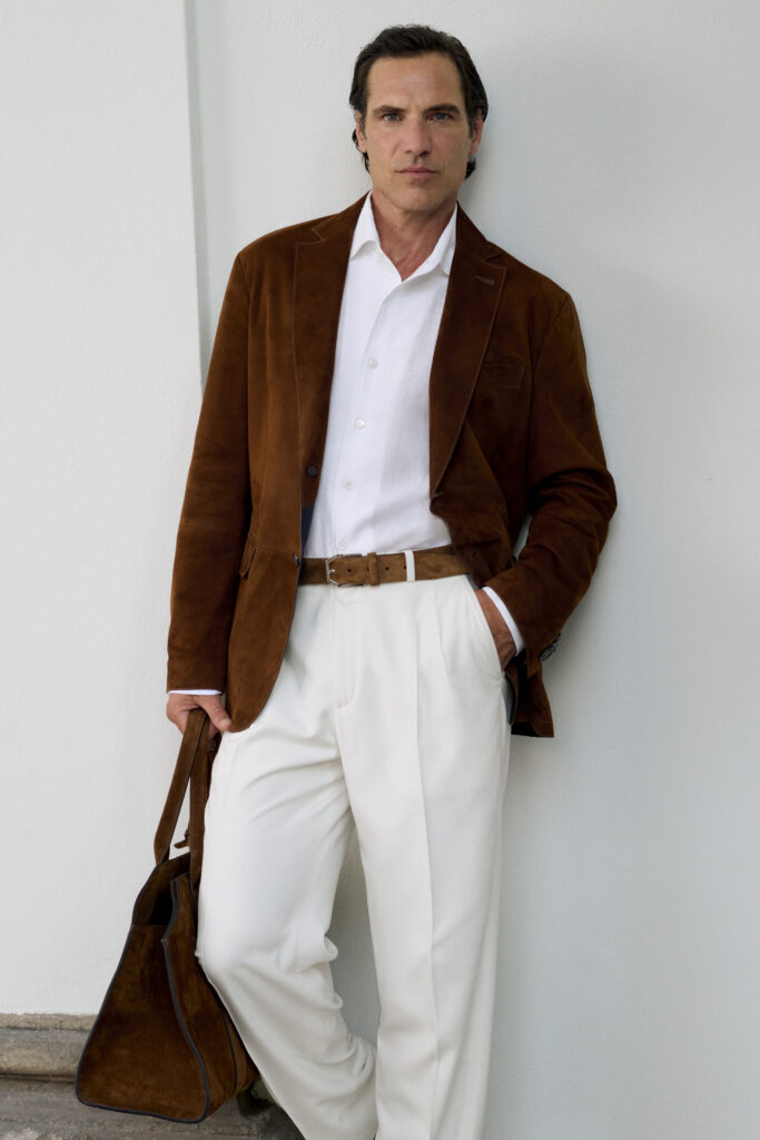 Brioni Maestria dessine une carte de Rome sur la collection printemps-été 2027 45 BRIONI SS27 LOOK 21