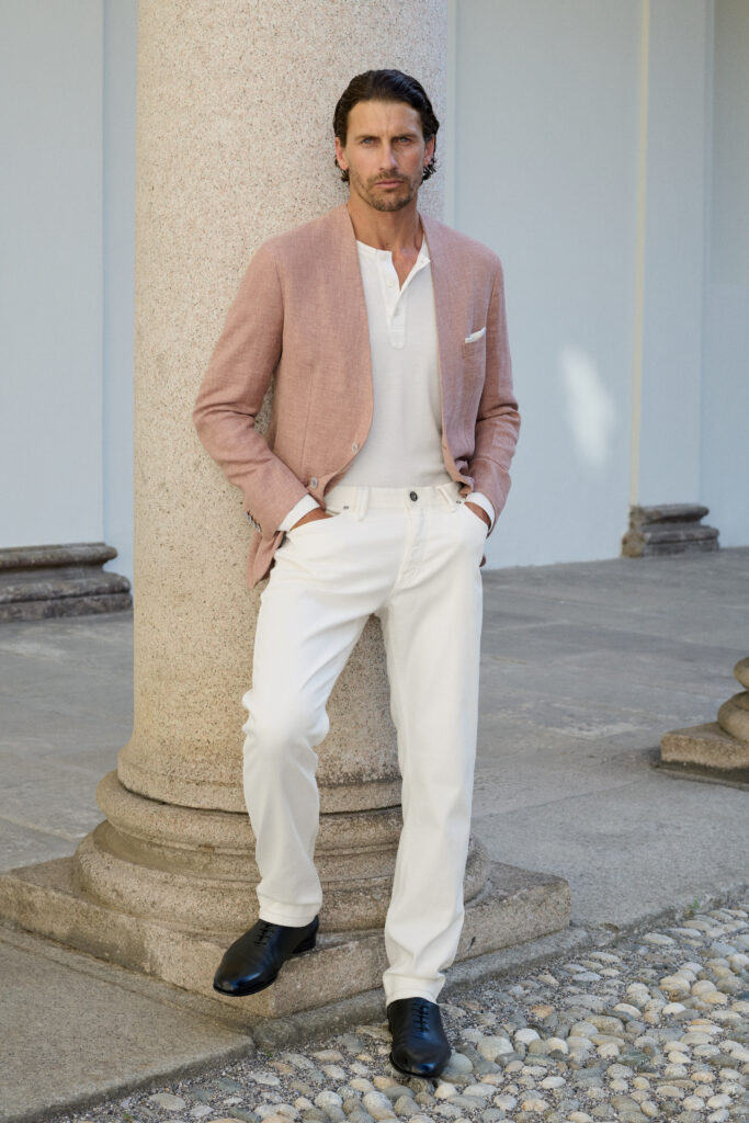 Brioni Maestria dessine une carte de Rome sur la collection printemps-été 2027 46 BRIONI SS27 LOOK 22