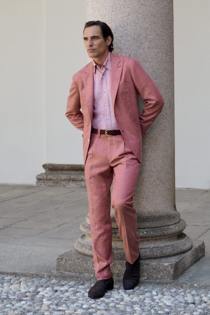 Brioni Maestria dessine une carte de Rome sur la collection printemps-été 2027 47 BRIONI SS27 LOOK 23