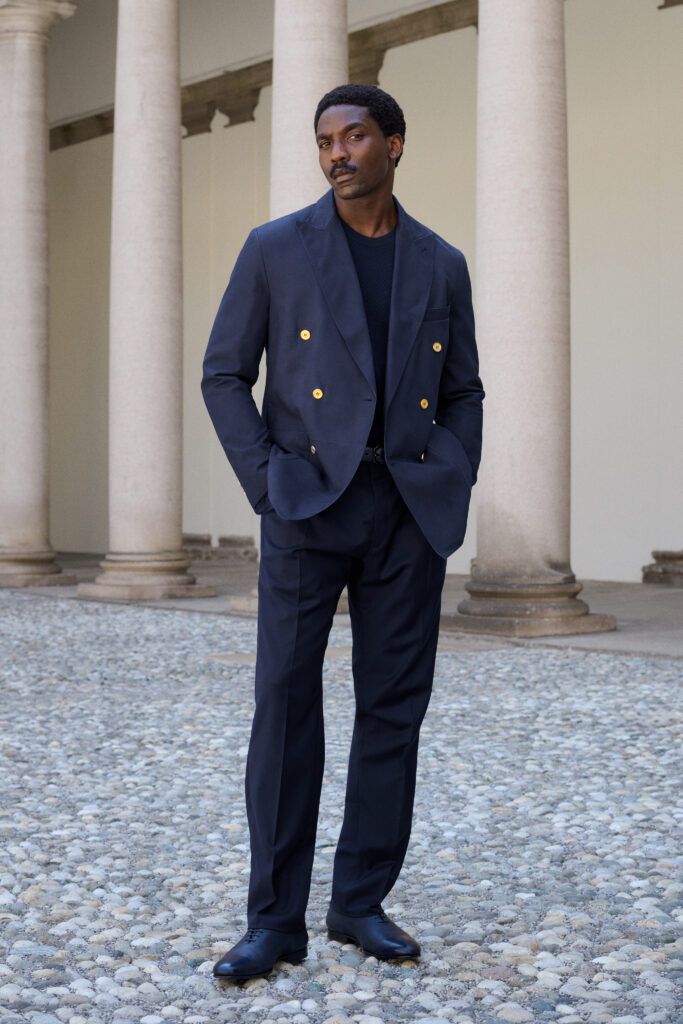 Brioni Maestria dessine une carte de Rome sur la collection printemps-été 2027 49 BRIONI SS27 LOOK 25