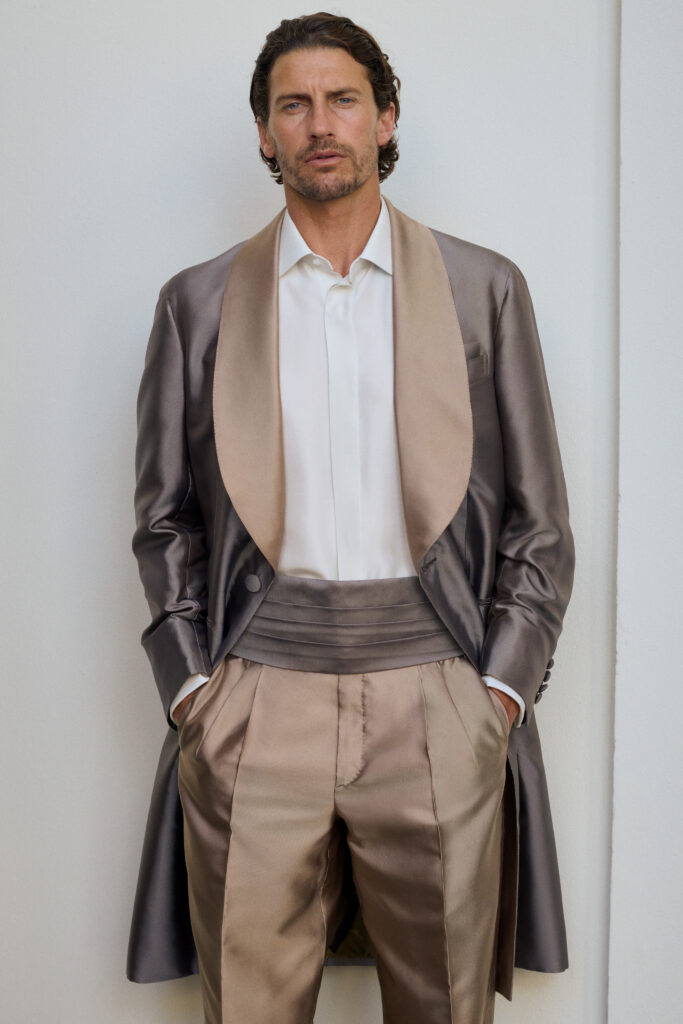 Brioni Maestria dessine une carte de Rome sur la collection printemps-été 2027 50 BRIONI SS27 LOOK 26