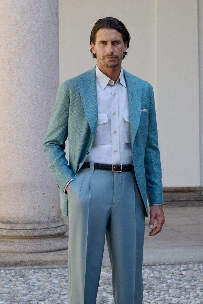 Brioni Maestria dessine une carte de Rome sur la collection printemps-été 2027 52 BRIONI SS27 LOOK 28