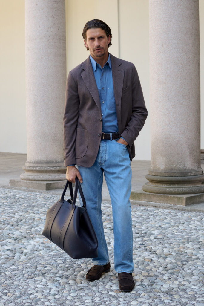 Brioni Maestria dessine une carte de Rome sur la collection printemps-été 2027 54 BRIONI SS27 LOOK 30