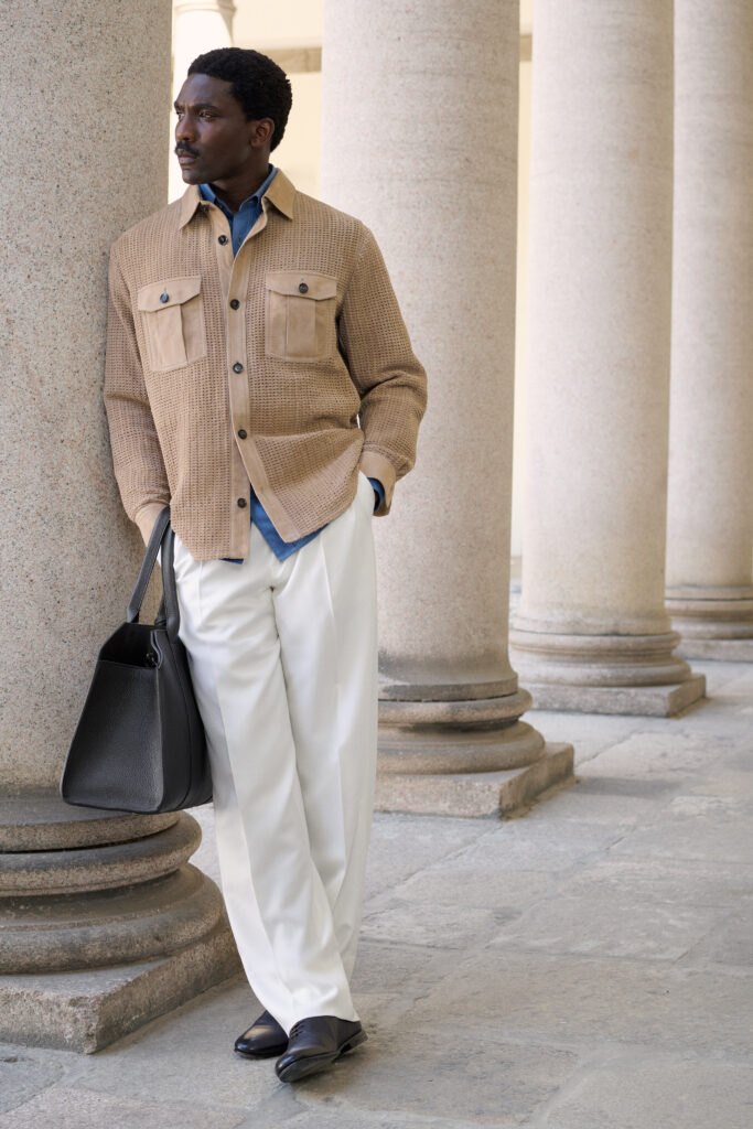 Brioni Maestria dessine une carte de Rome sur la collection printemps-été 2027 55 BRIONI SS27 LOOK 31