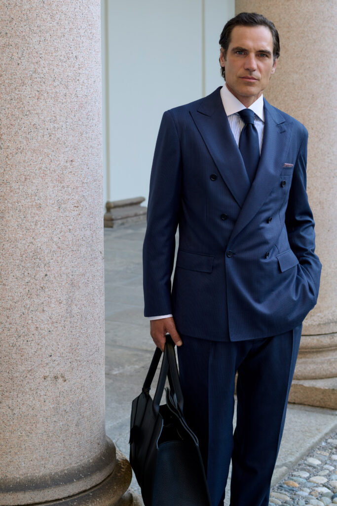 Brioni Maestria dessine une carte de Rome sur la collection printemps-été 2027 56 BRIONI SS27 LOOK 32