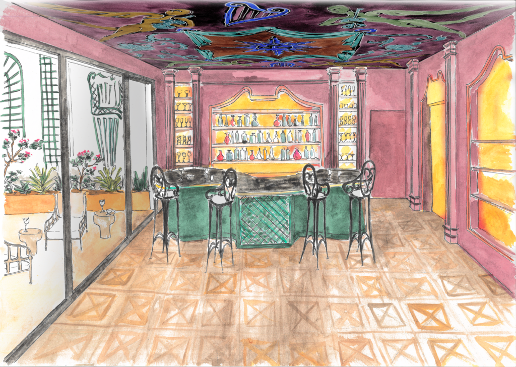 Montparnasse retrouve son théâtre intérieur 27 Bar fresque