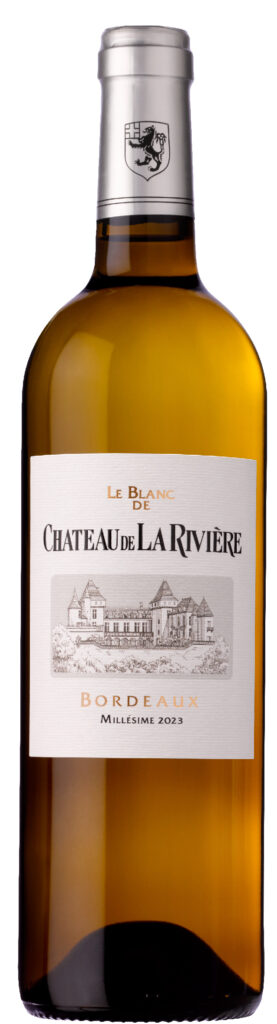 Château de La Rivière Blanc 2023, un Bordeaux façonné par le calcaire 25 C la riviere blanc