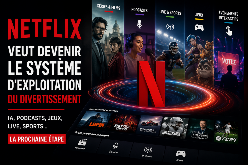 Netflix ne veut plus être une plateforme de streaming. Elle veut devenir un système d’exploitation du divertissement. 25 ChatGPT Image Jun 22 2026 03 57 37 PM