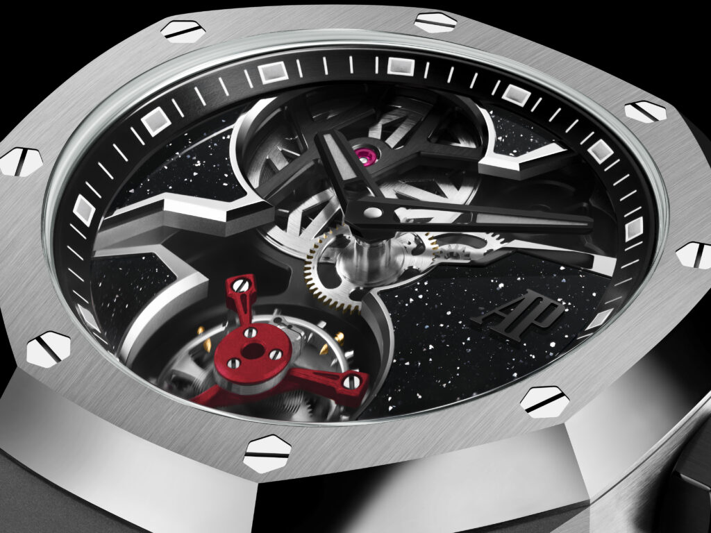 Audemars Piguet, Yoon et Verbal donnent une couleur pop au tourbillon 40 ROC 26643TI OO D002CA 01 closeup GP01.DIGITAL