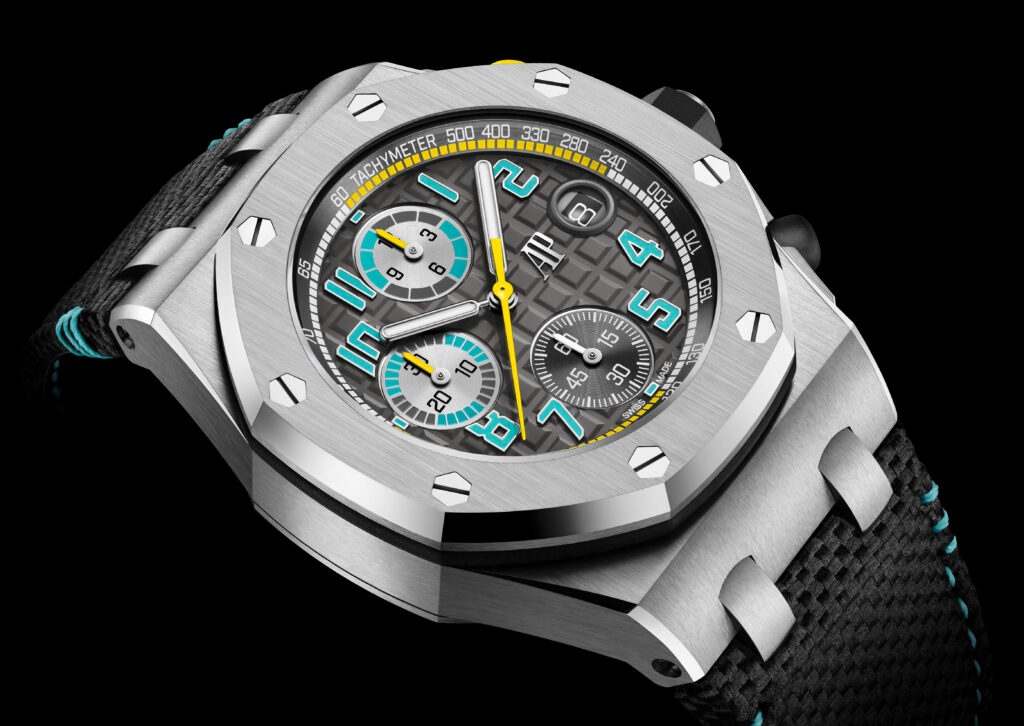 Audemars Piguet relance l’Offshore par la couleur 33 ROO 26238TI OO A001VE 01 closeup GP17.DIGITAL