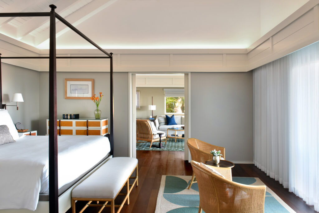 Rosewood Le Guanahani: Saint Barth that stands apart from the noise of the world 70 RWLGH accommodation oceanview suite bedroomorange