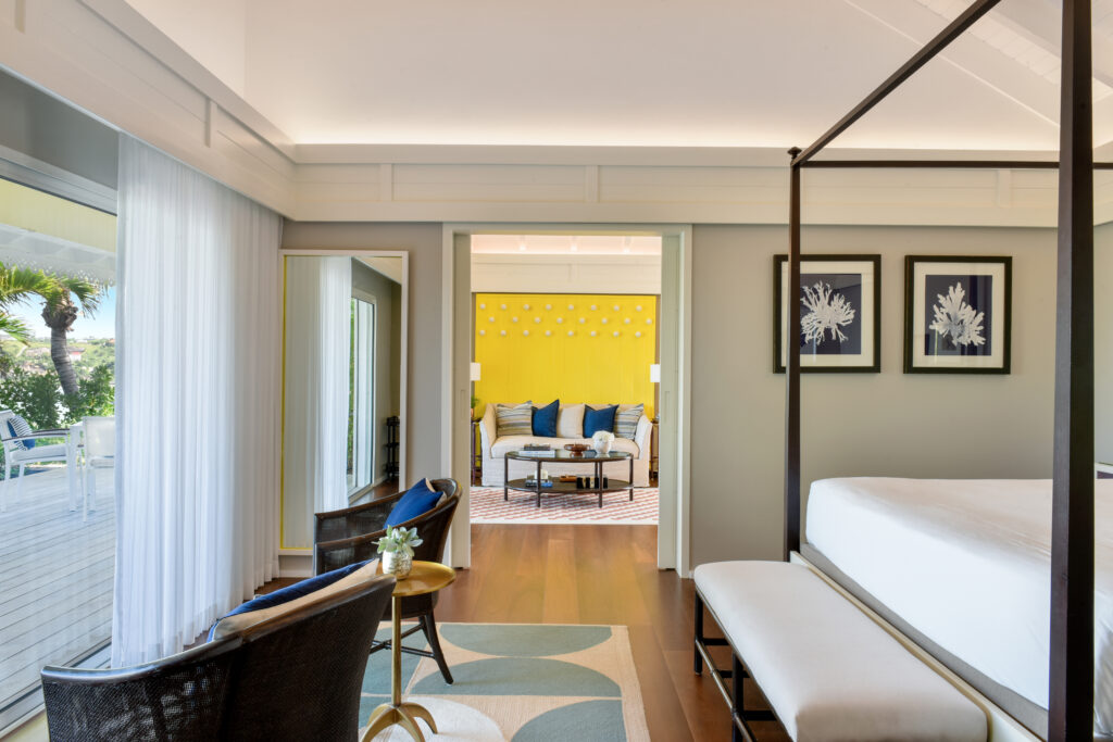 Rosewood Le Guanahani: Saint Barth that stands apart from the noise of the world 80 RWLGH accommodation oceanview suite bedroomyellow