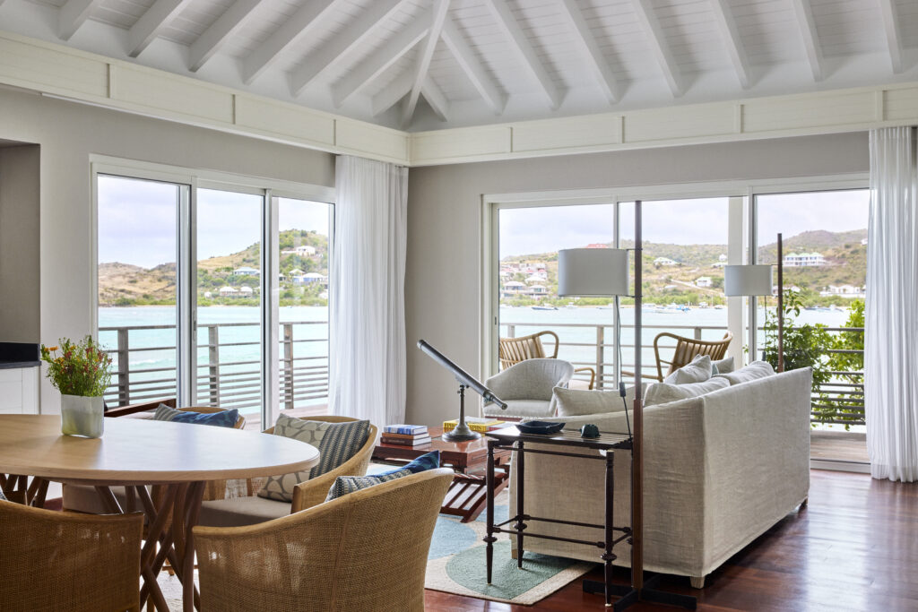 Rosewood Le Guanahani: Saint Barth that stands apart from the noise of the world 51 RWLGH accommodations admiralsuite livingroom withwetbar