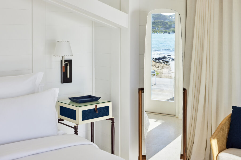 Rosewood Le Guanahani: Saint Barth that stands apart from the noise of the world 62 RWLGH accommodations lagoonsuite bedroom details mirror