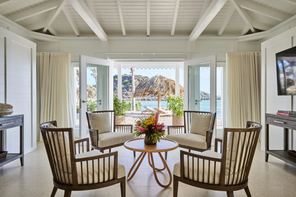 Rosewood Le Guanahani: Saint Barth that stands apart from the noise of the world 65 RWLGH accommodations lagoonsuite livingroom view