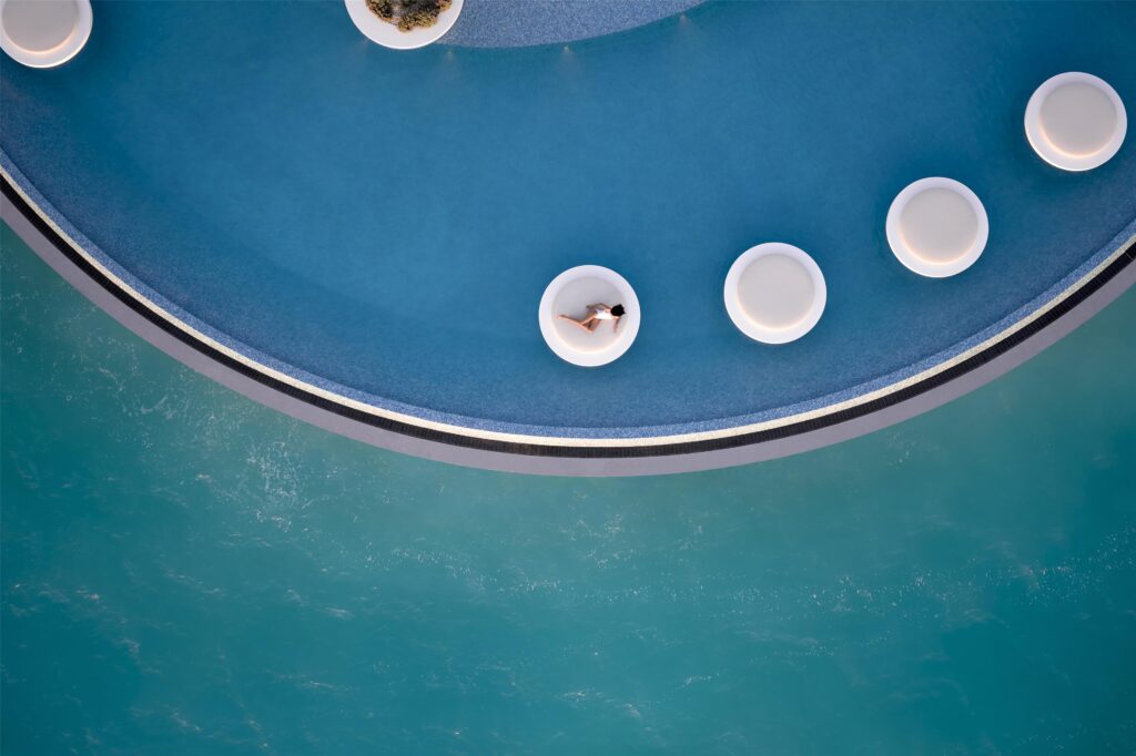 The Red Sea: How Saudi Arabia Is Building a Destination from Scratch 34 Shebara Solera Adult Pool Bar Aerial