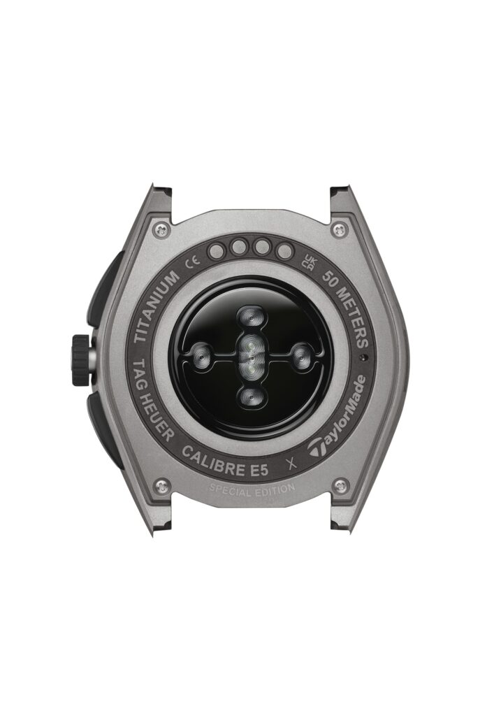 TAG Heuer Connected Calibre E5 × TaylorMade : la montre qui joue au golf avec vous 35 Web 2000px SBT8A86.BT6369 BACK WH