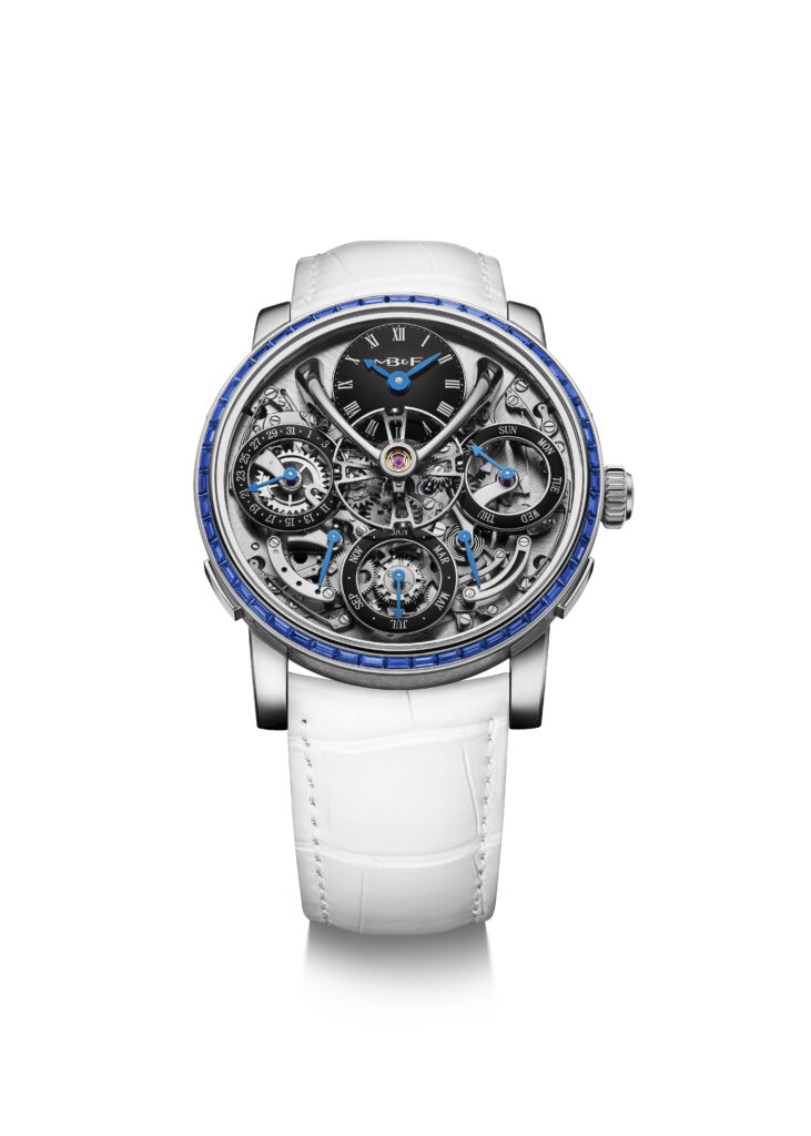 MB&F LM Perpetual Chromatic 30 high res MBandF LMP Chromatic Blue Packshot Hres