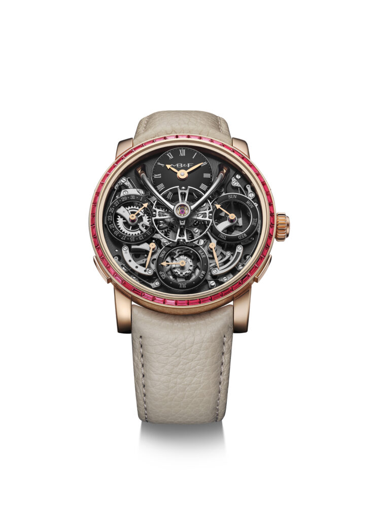 MB&F LM Perpetual Chromatic 28 high res MBandF LMP Chromatic Ruby Packshot Hres