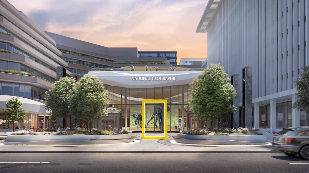 National Geographic installe son Musée de l'Exploration à Washington, Rolex en partenaire fondateur 40 101 courtyard daytime 3