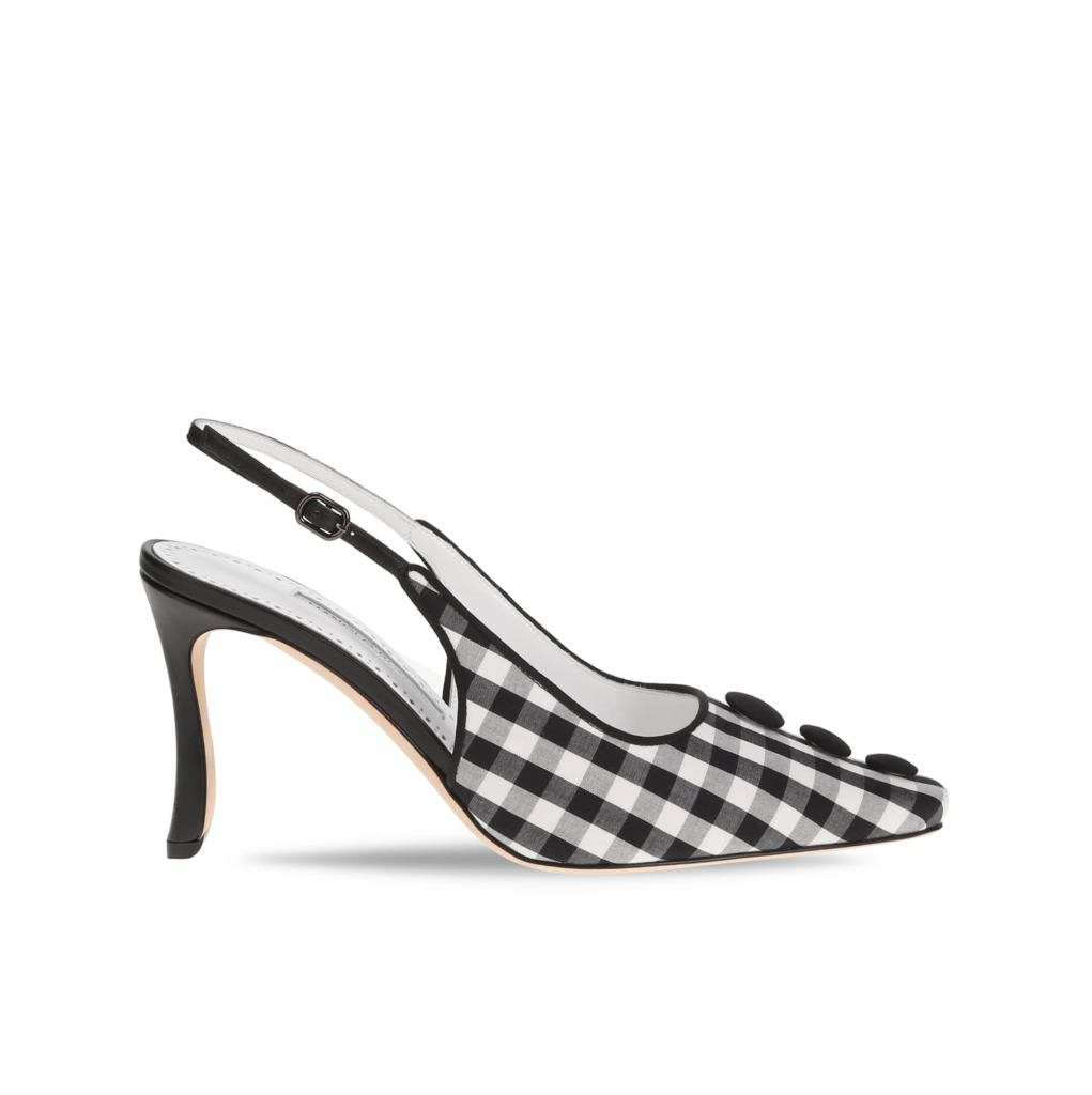 Manolo Blahnik et l’art de marcher : Paris comme carte personnelle 83 ALEXA COTTON WHITE BLACK