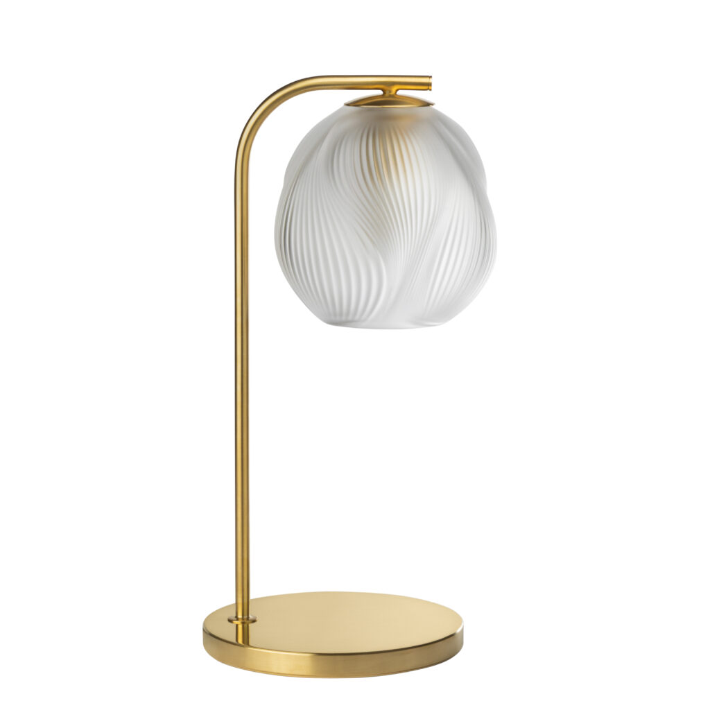 Air de Lalique Chapitre II : l'invisible sculpté 25 ALIZE wall sconce clear crystal satin gilded 2