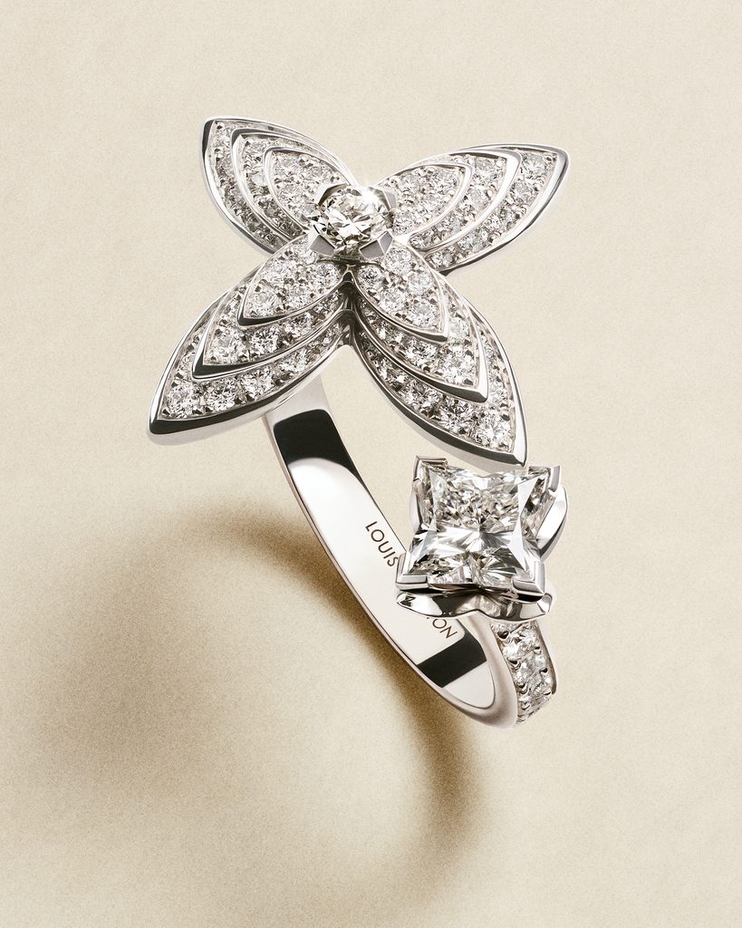 Louis Vuitton : la Fleur de Monogram prend du relief 27 BAGUE IDYLLE BLOSSOM. LOUIS VUITTON HAUTE JOAILLERIE
