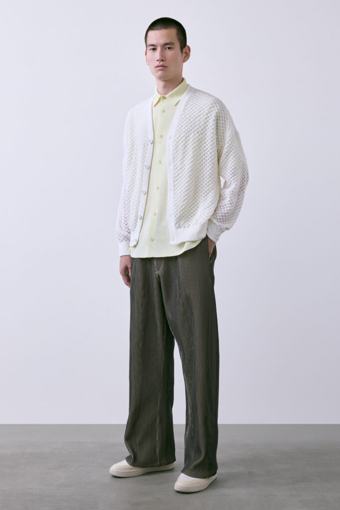 CFCL SS27 Men : habiter la lumière d'Aalto 37 CFCL LOOK 13