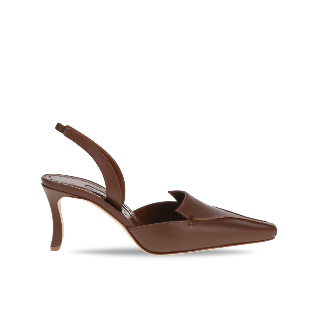 Manolo Blahnik et l’art de marcher : Paris comme carte personnelle 61 CLEOSLI CALF DARK BROWN