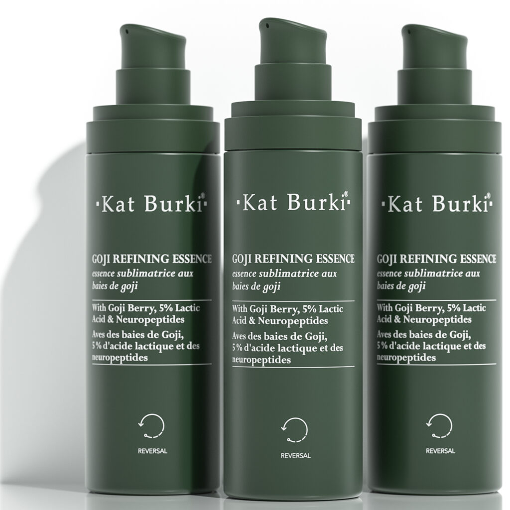Kat Burki réinvente l'éclat avec la Goji Refining Essence 25 Goji Refining Essence Lifestyle 2 2