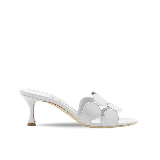 Manolo Blahnik et l’art de marcher : Paris comme carte personnelle 92 HARIBALMU NAPPA WHITE