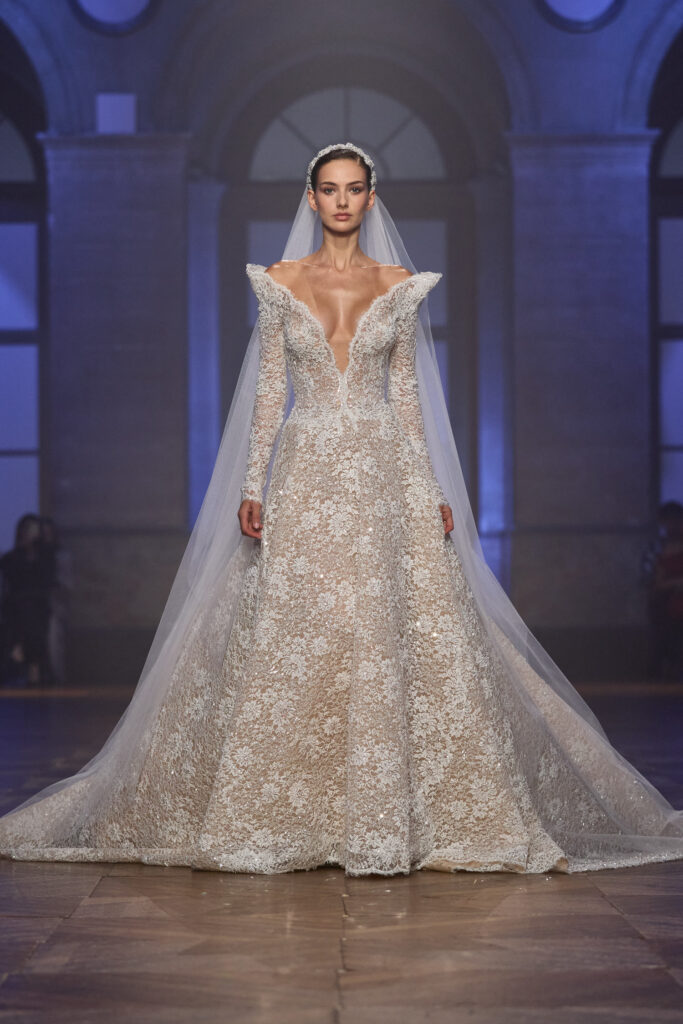 Haute Couture Week: La nature dans la collection Georges Hobeika Automne/Hiver 2026 34 Hobeika fw27 runway press look 42
