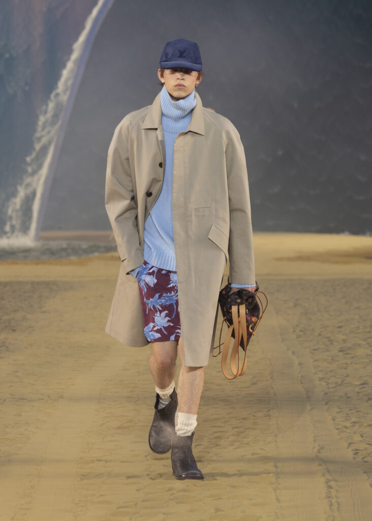 La vague comme grammaire masculine 99 LOUIS VUITTON MENrsquoS SPRING SUMMER 2027 LOOK 62
