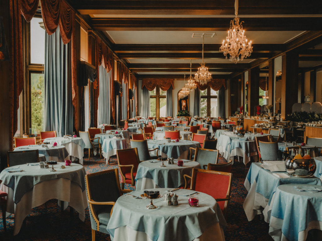 Badrutt's Palace, ou l'art de résister au classement 27 Le Restaurant