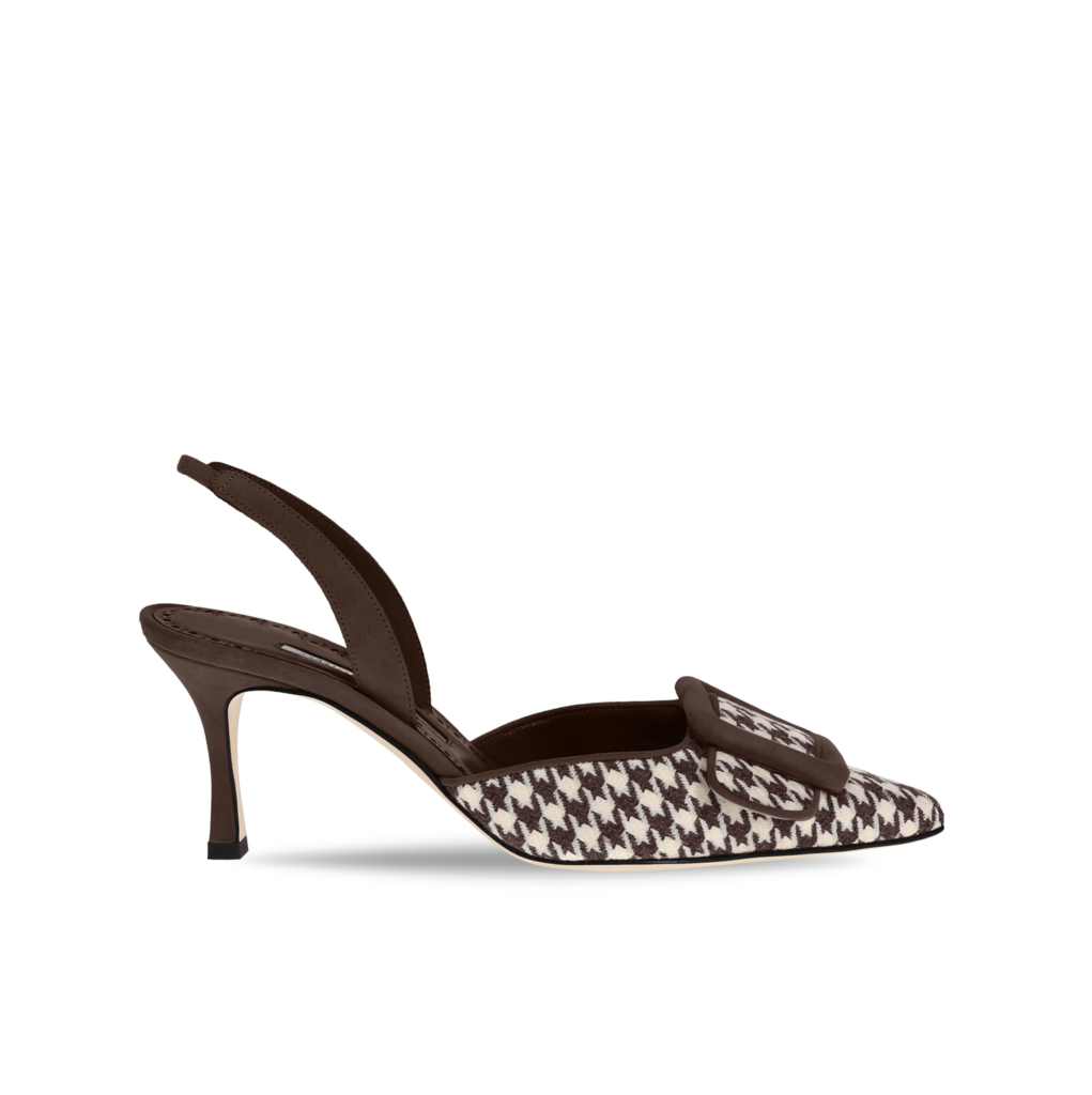 Manolo Blahnik et l’art de marcher : Paris comme carte personnelle 110 MAYSLIBI WOOL BROWN