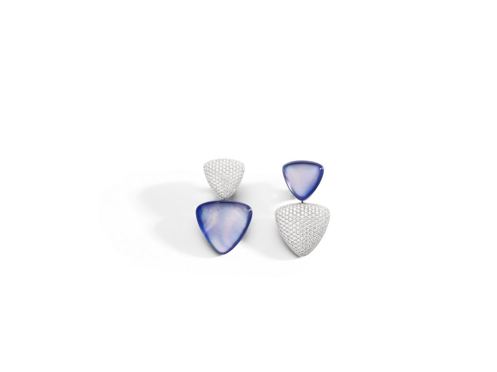 Un seul triangle, cinq familles de bijoux : la mécanique de Freccia chez Vhernier 25 PG1601B 444 001