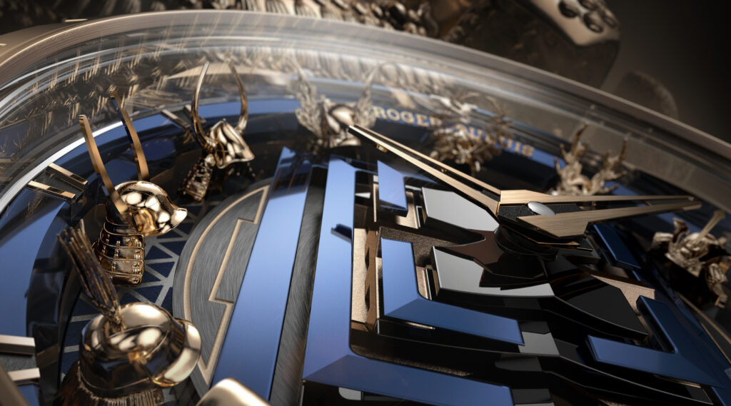 Roger Dubuis grave le blason du samouraï dans son mouvement 31 RDDBEX1139 HD 16 9 CLUP DIAL