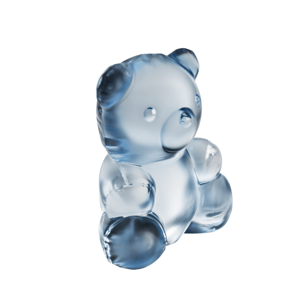 Air de Lalique Chapitre II : l'invisible sculpté 58 TEDDY AIR sculpture large size blue luster ©LALIQUE SA