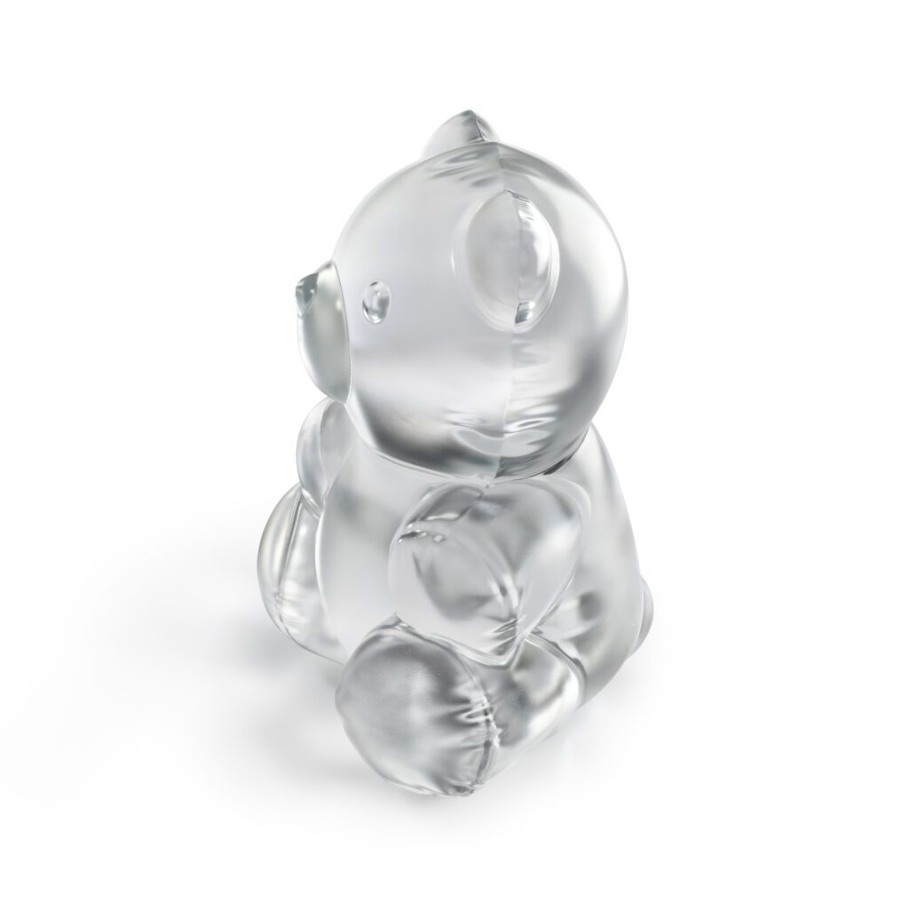 Air de Lalique Chapitre II : l'invisible sculpté 63 TEDDY AIR sculpture large size clear ©LALIQUE SA 2