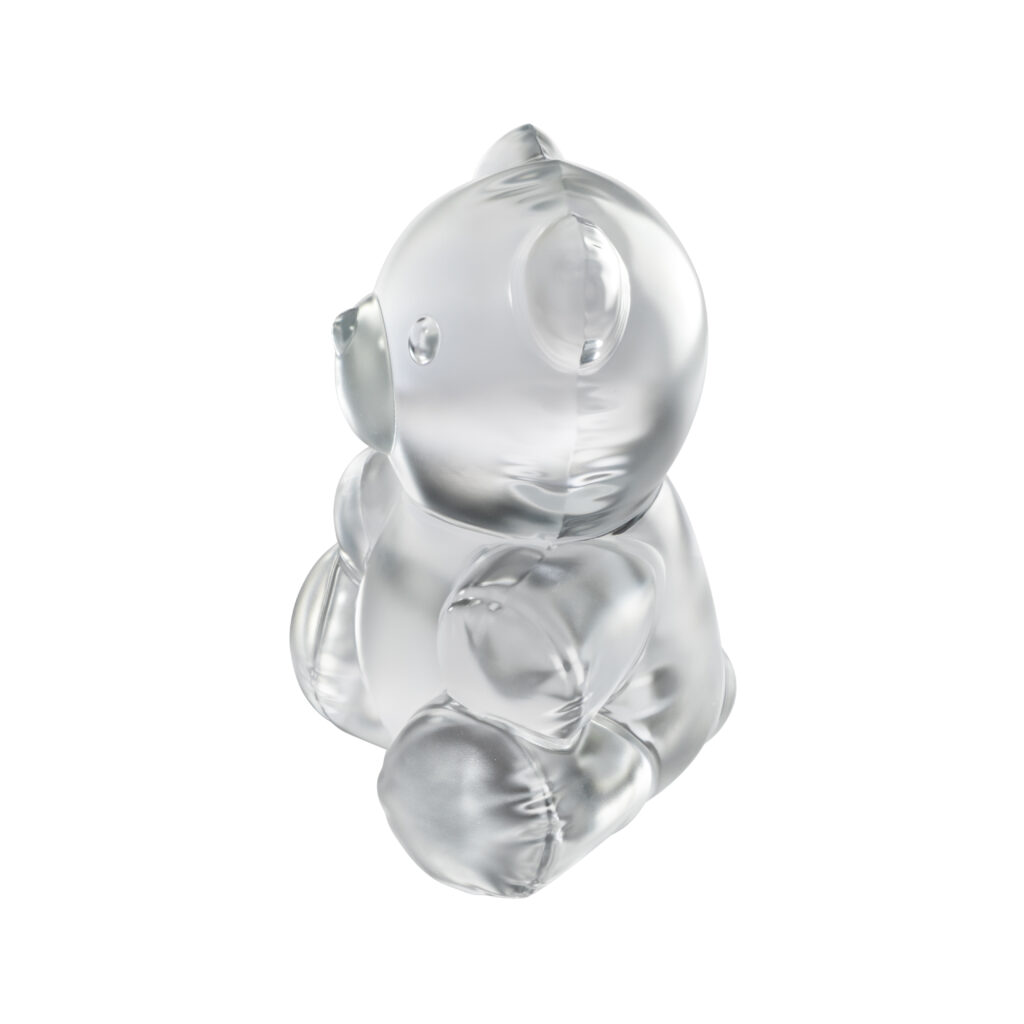 Air de Lalique Chapitre II : l'invisible sculpté 57 TEDDY AIR sculpture large size clear ©LALIQUE SA 3