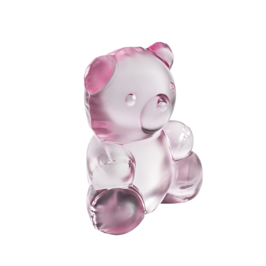 Air de Lalique Chapitre II : l'invisible sculpté 60 TEDDY AIR sculpture large size pink luster ©LALIQUE SA