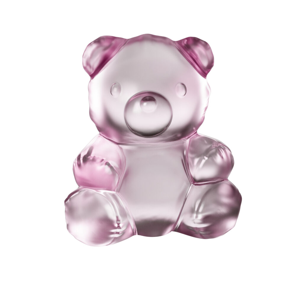 Air de Lalique Chapitre II : l'invisible sculpté 47 TEDDY AIR sculpture large size pink luster ©LALIQUE SA 5